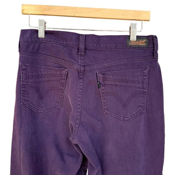 Levi's Women's 505 Straight Leg Purple Jeans Size 27 Waist X 32" Length - Picture 4 of 5